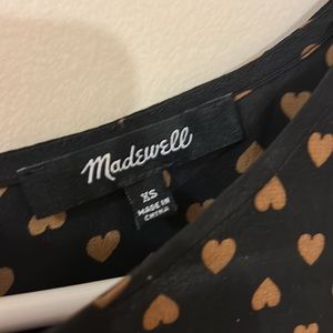 Madewell Shirt with hearts XS
